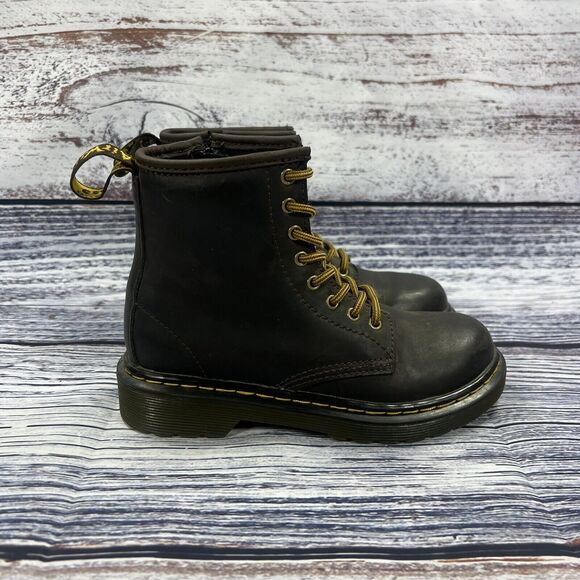 Dr. Martens Other - Dr Martens 1460 Toddler Dark Brown Wildhorse Leather Combat Boots, Size 13